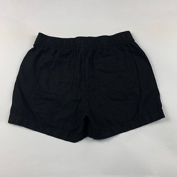 Old Navy Black Linen Blend High Rise Pull On Shorts S - Picture 5 of 5